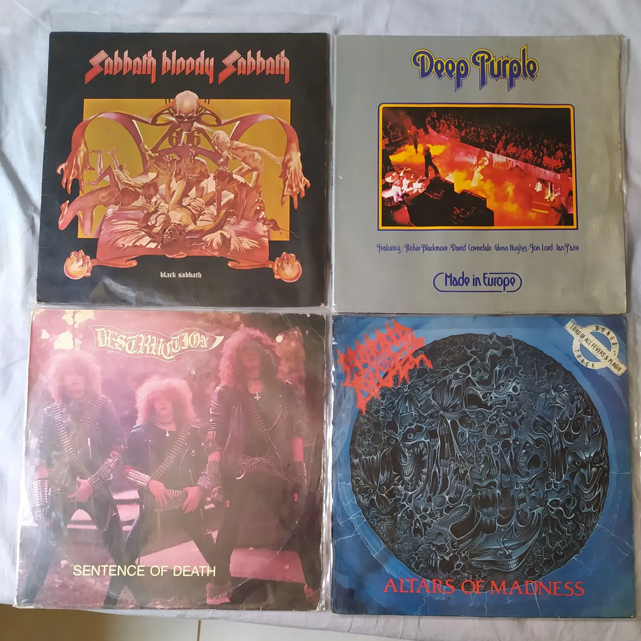 Discos de Vinil - Black Sabbath, Deep Purple, Destruction & Morbid Angel