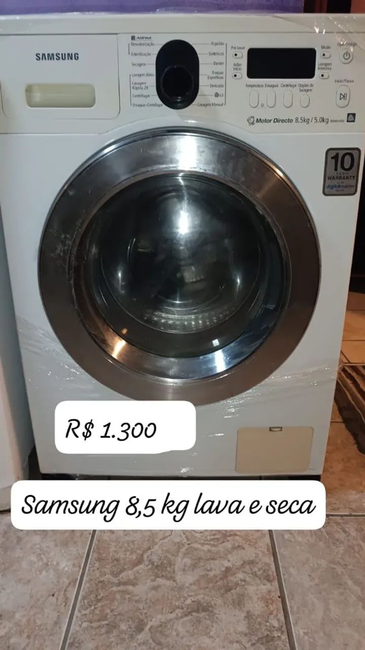 Lavadora e Secadora Samsung 8,5kg