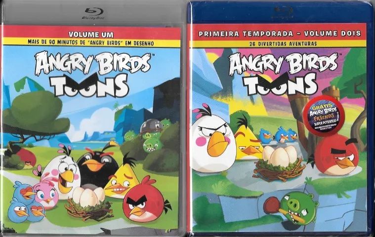 Blu-ray: Angry Birds Toons (vol. 1 & 2) c/ especial de natal