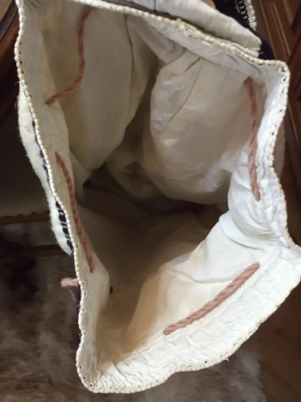 Antiga Mochila em tecido - Foto 4
