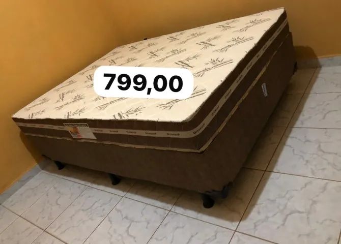 Cama box colchão d33 Brinde