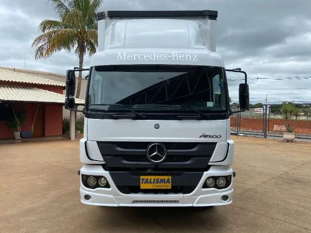 MERCEDES BENZ ATEGO 2430 ANO 2019 200.000KM ORIGINAL BAU SIDER COMPLETO  - Foto 2