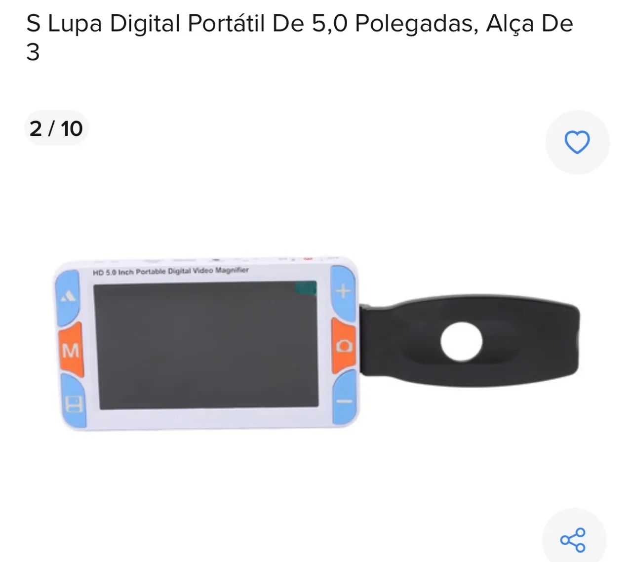 Lupa Digital Portátil 5.0 Polegadas - Alça - Tela LCD - Foto 4