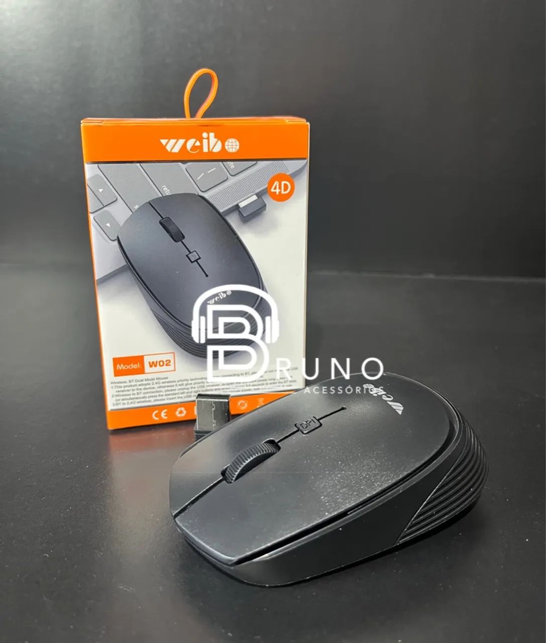 Mouse sem fio USB wireless 