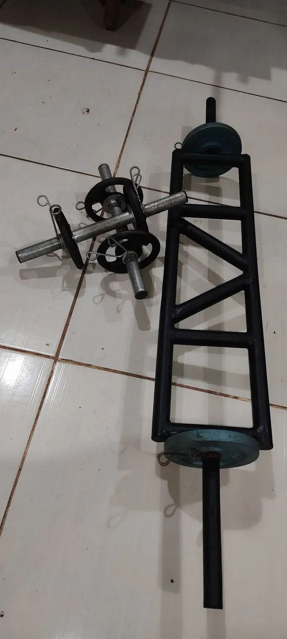 Kit Halter e Barra Trapézio para Treino