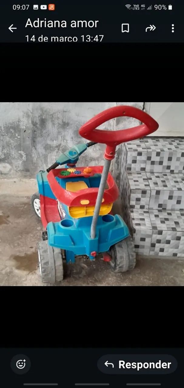 Carrinho de pedal para crianças - Foto 5