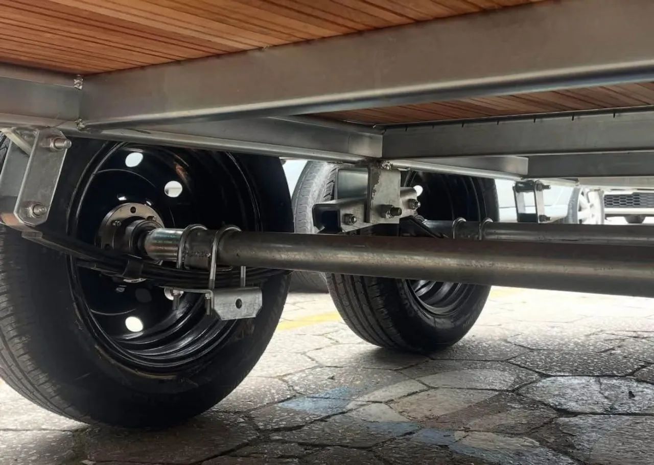 #*CARRETINHA DUPLO EIXO 2.50C x1.40L*#  - Foto 6