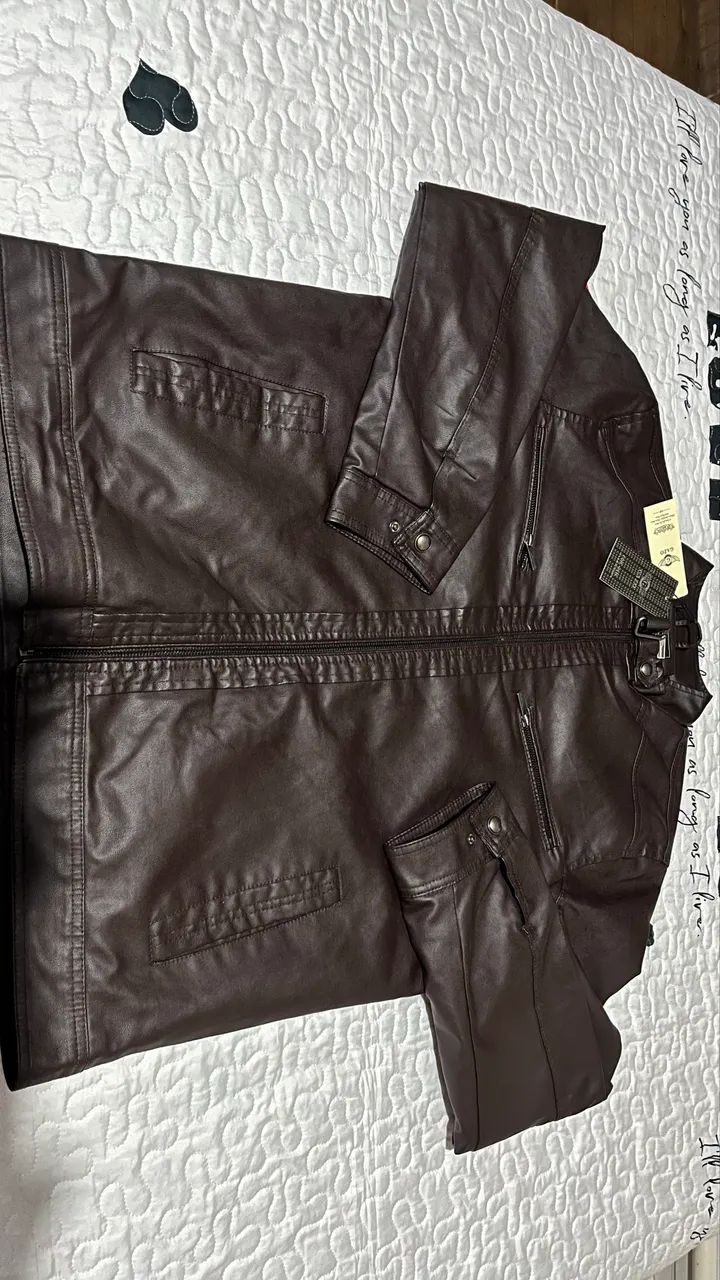 JAQUETA DE COURO LEGÍTIMO GAZO - Foto 4