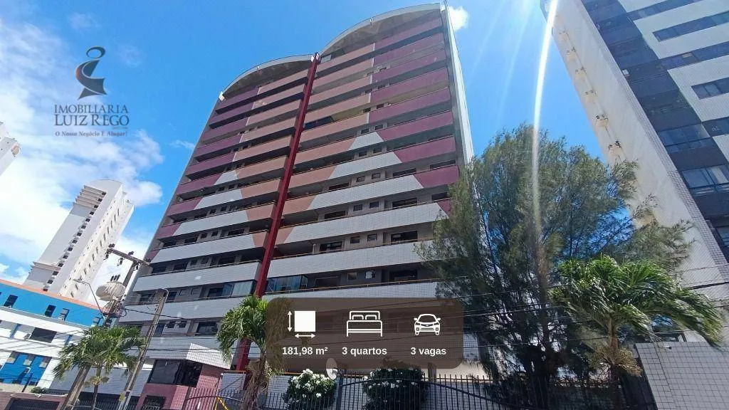 Apartamento com 3 quartos para aluguel, 182,01 m²