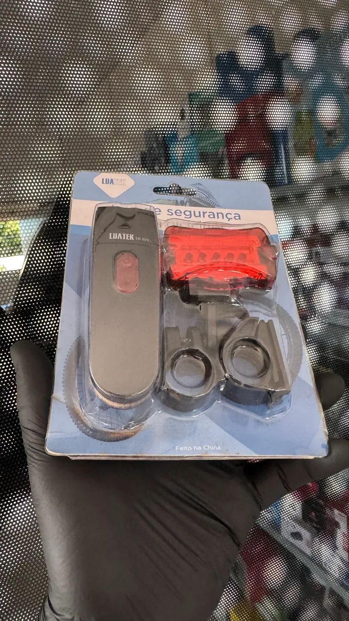 Kit ciclista lanterna e sinalizador pisca 