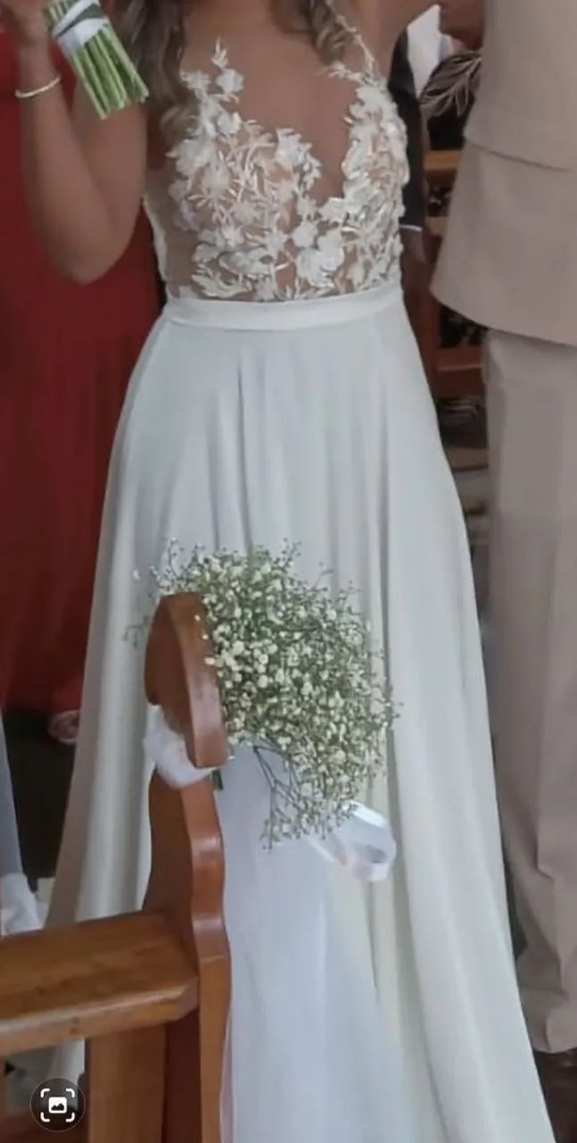 Desapego de Vestido de Noiva - Foto 3