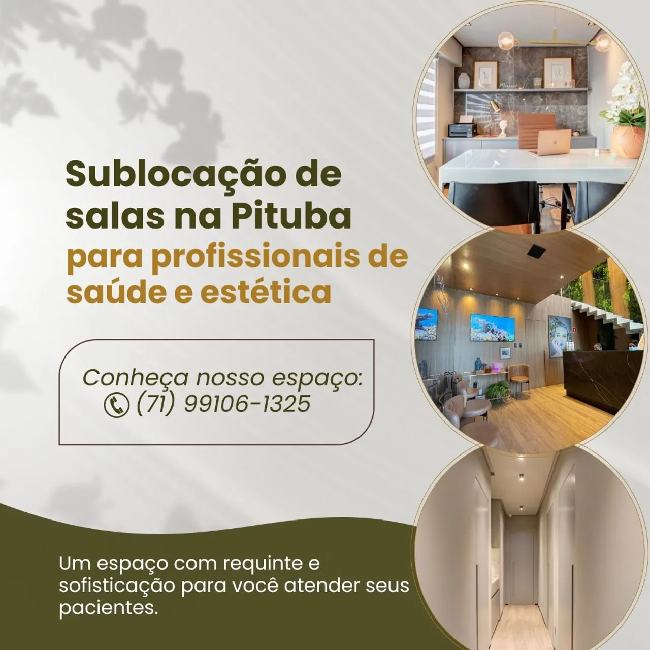 Sublocação sala para profissional de saúde