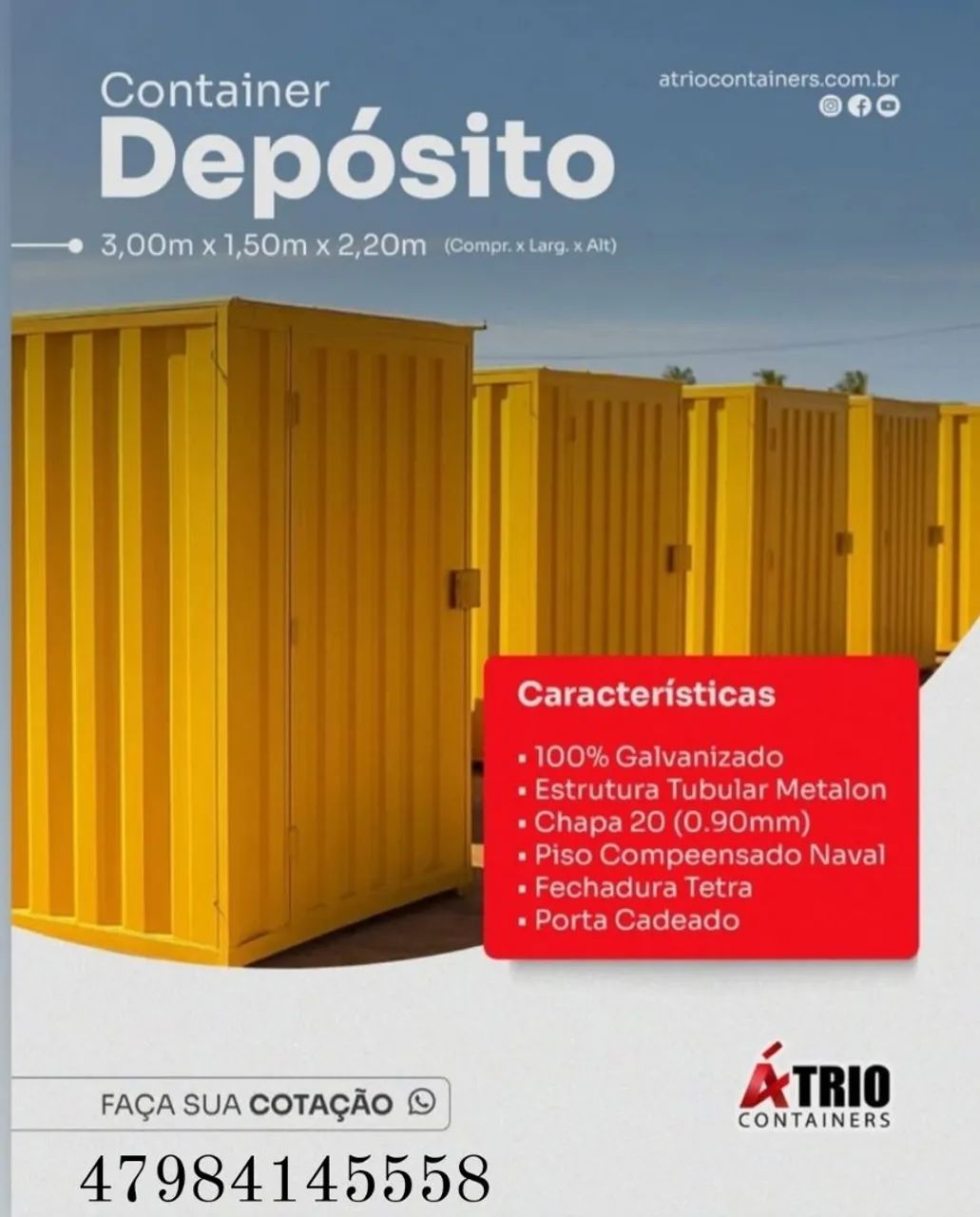 Container Trio para Diversos Usos - Foto 2