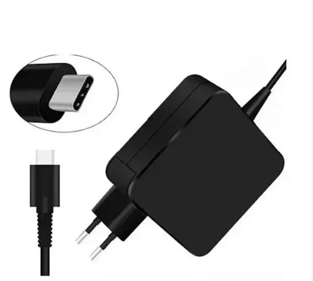 Fonte Carregador P/ Notebook Lenovo Dell Hp 65w Type-c Usb-c