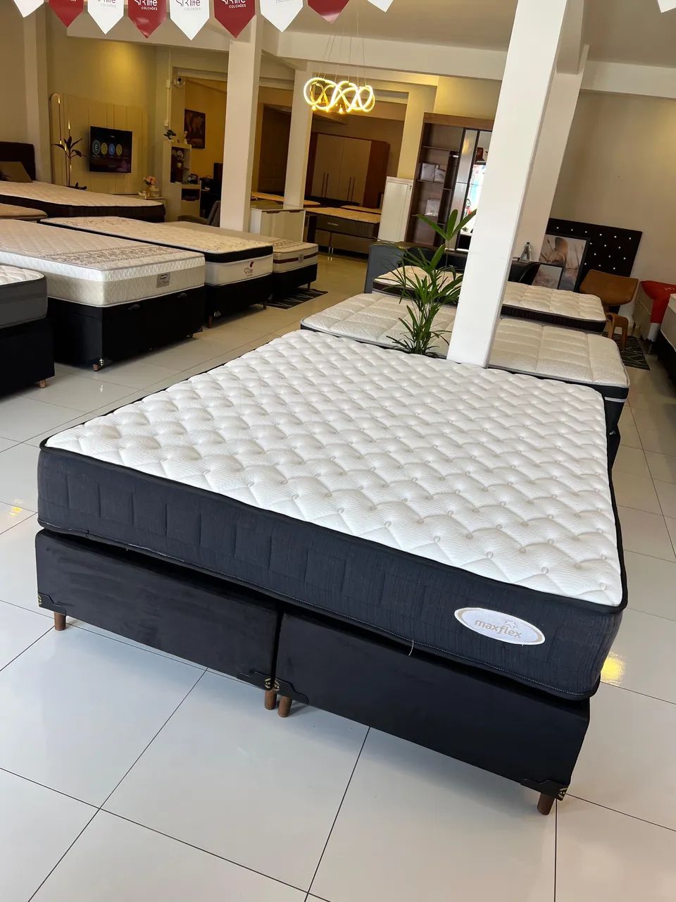 Colchão QUEEN SIZE MAXFLEX COM BASE - Entrego!  - Foto 4