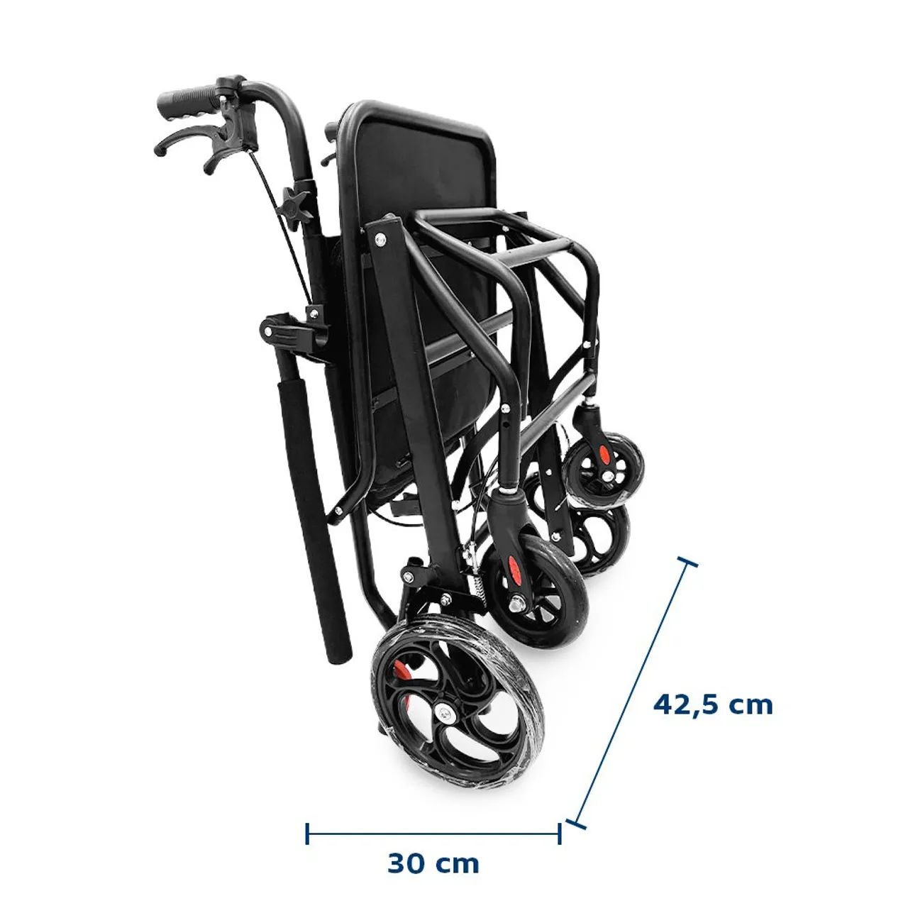 Cadeira de rodas dobrável leve e portátil - NOVA  - Foto 5