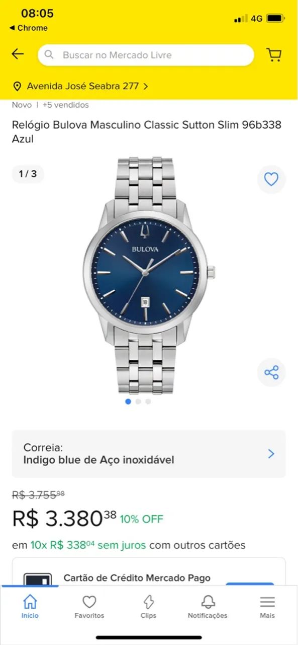 Relógio Bulova64319603786625121