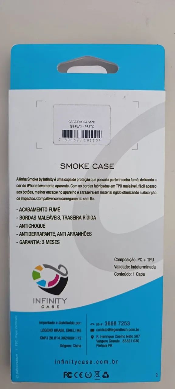 Capa preta Evora SMK G8 play - Foto 2