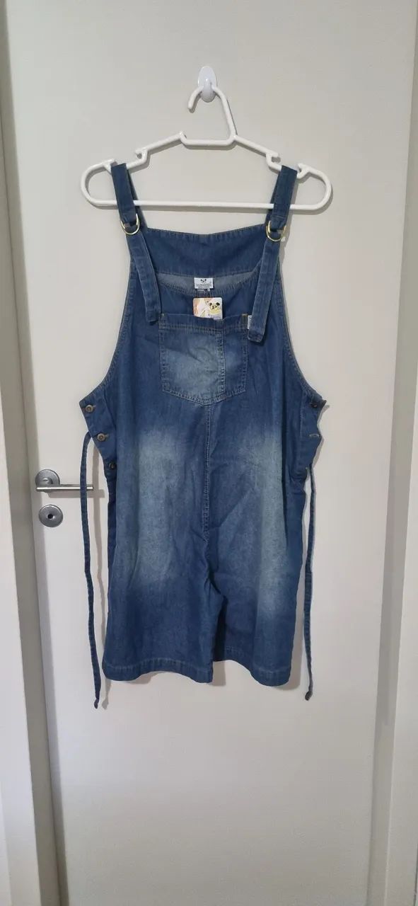 Macacão Jeans Feminino Gestante - Foto 3