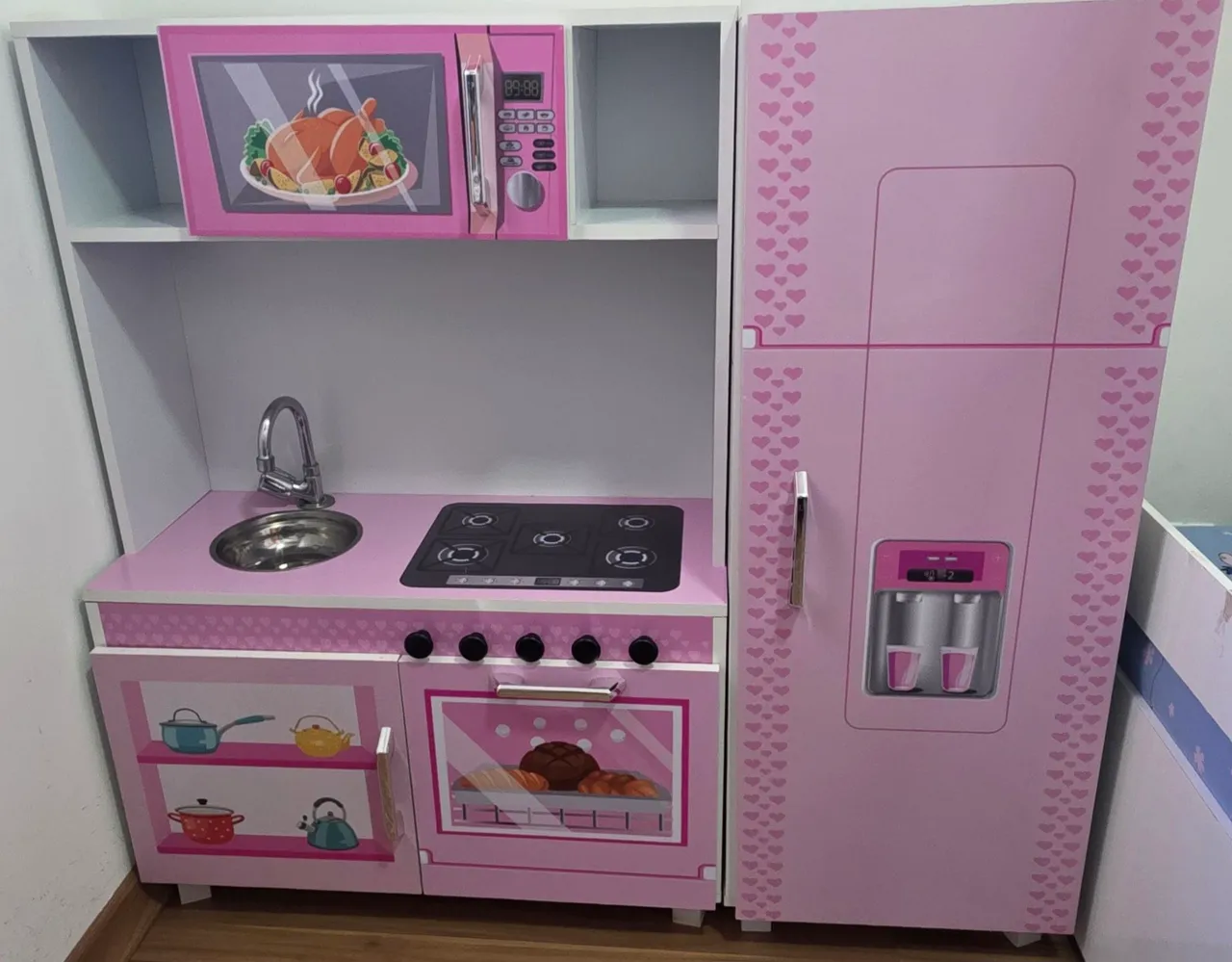 Cozinha Infantil Completa Rosa - Diversão Garantida!