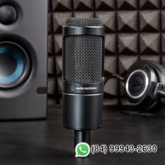 Microfone Audio Technica AT2020 Condensador Estúdio Radio podcast (Novo)