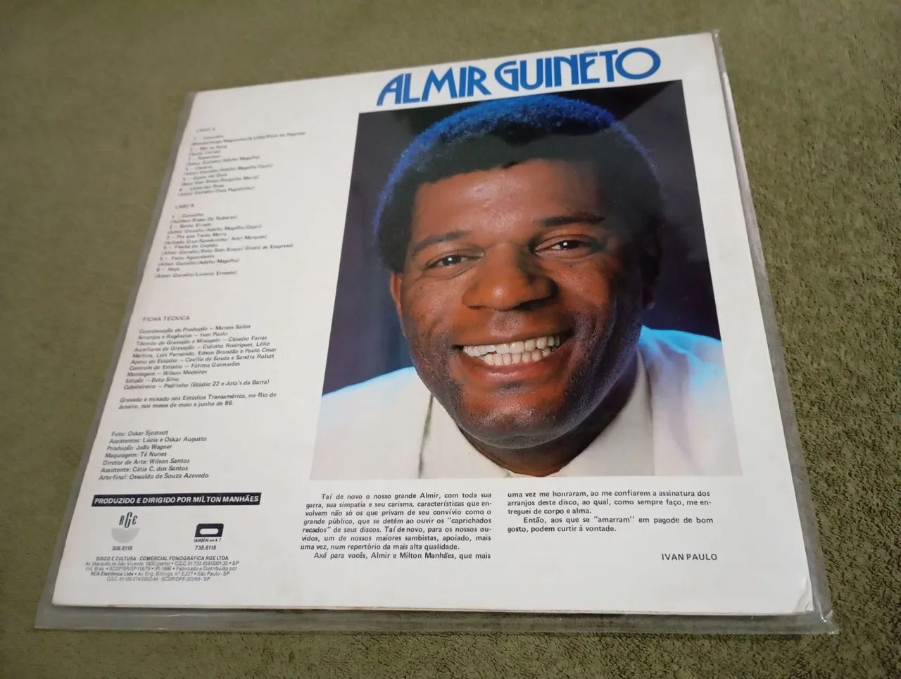Disco de Vinil Almir Guineto - Clássico do Samba - Foto 2