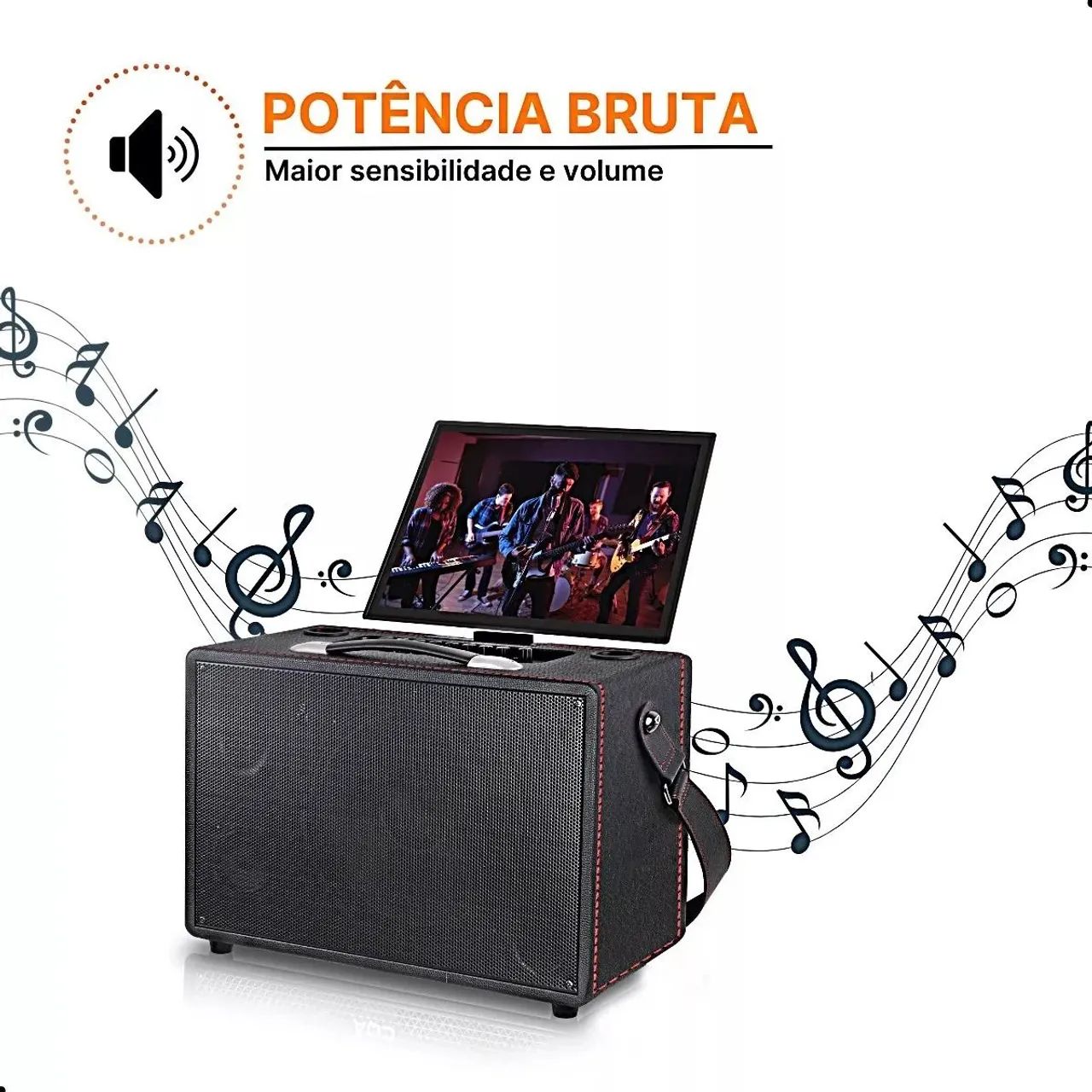 Caixa de Som Bluetooh com Display de Video Inova Tpm-12314 - Foto 5