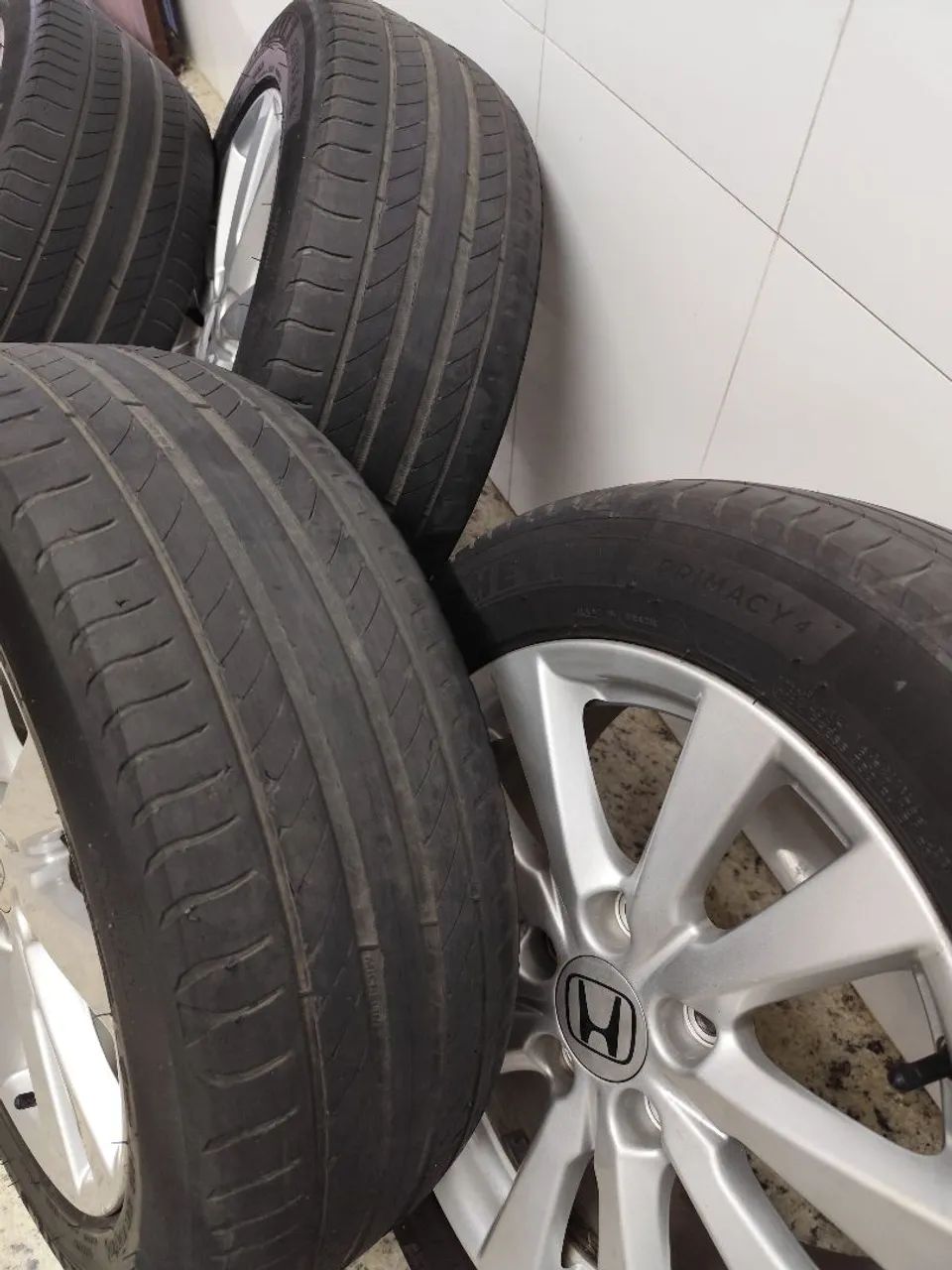 RODAS CIVIC G9 originais + 4 pneus MICHELIN Primacy 4 - Foto 4