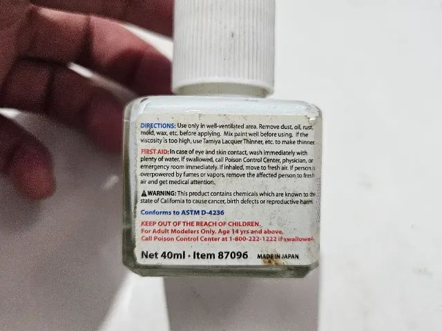 Tamiya Surface Primer para modelismo em geral vidro 40ml - Foto 3