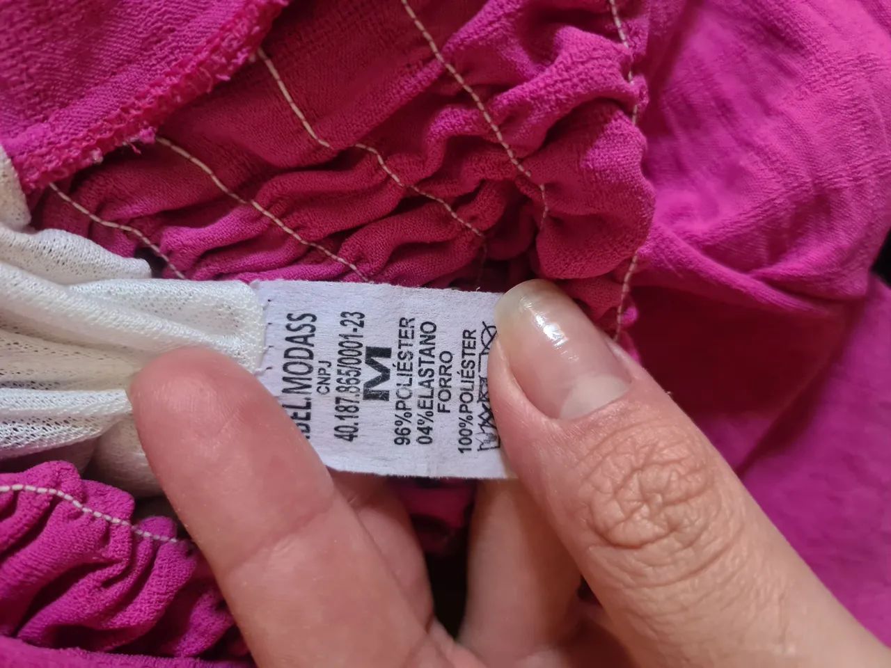 Vestido Rosa Longo Manga Comprida - Foto 3