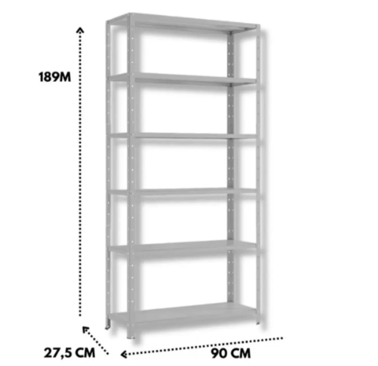 Steel Shelf with 6 Shelves