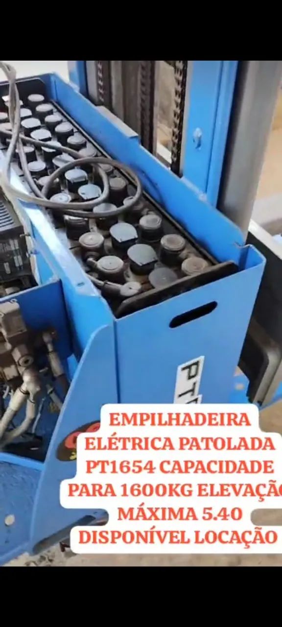 Empilhadeira Elétrica patolada PT1654 - Foto 2