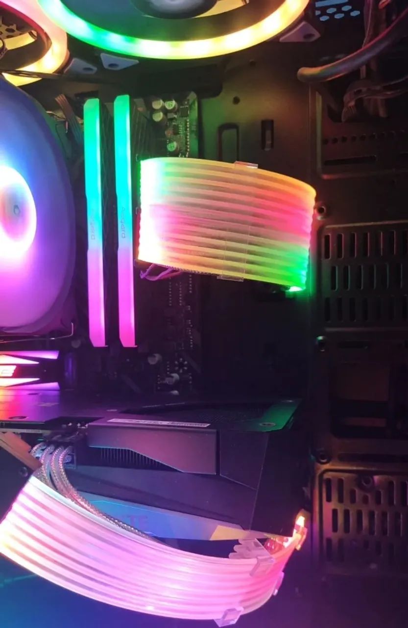 Cabos Sleeved com Argb para PC Gamer - Foto 3