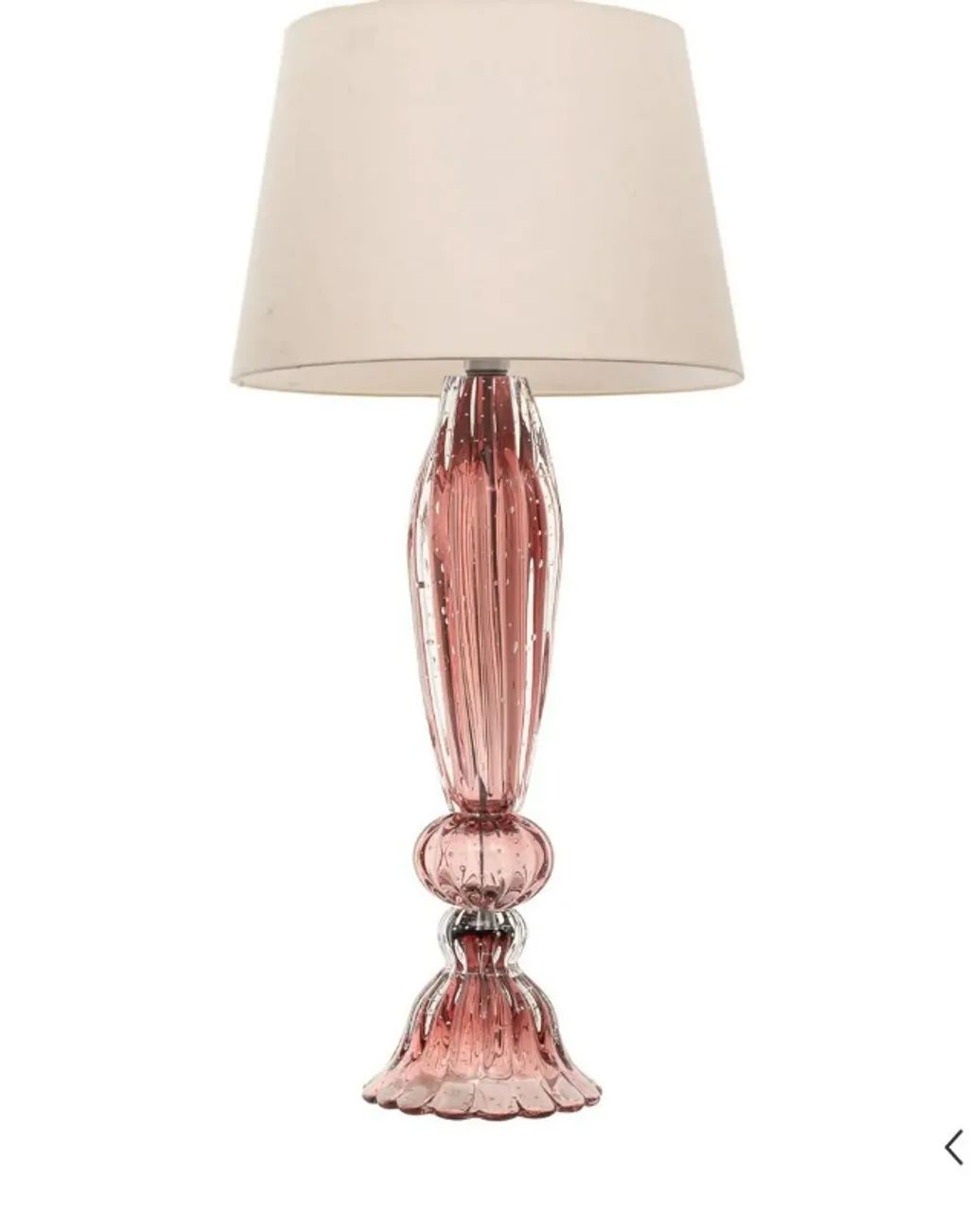 Abajur Toscana em Cristal Murano - Exclusividade e Sofisticação 