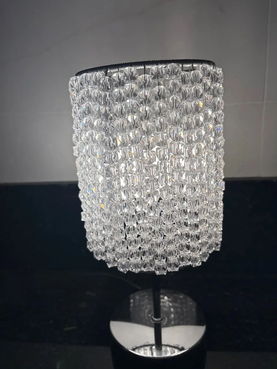 Abajur Pedraria Transparente  - Foto 4