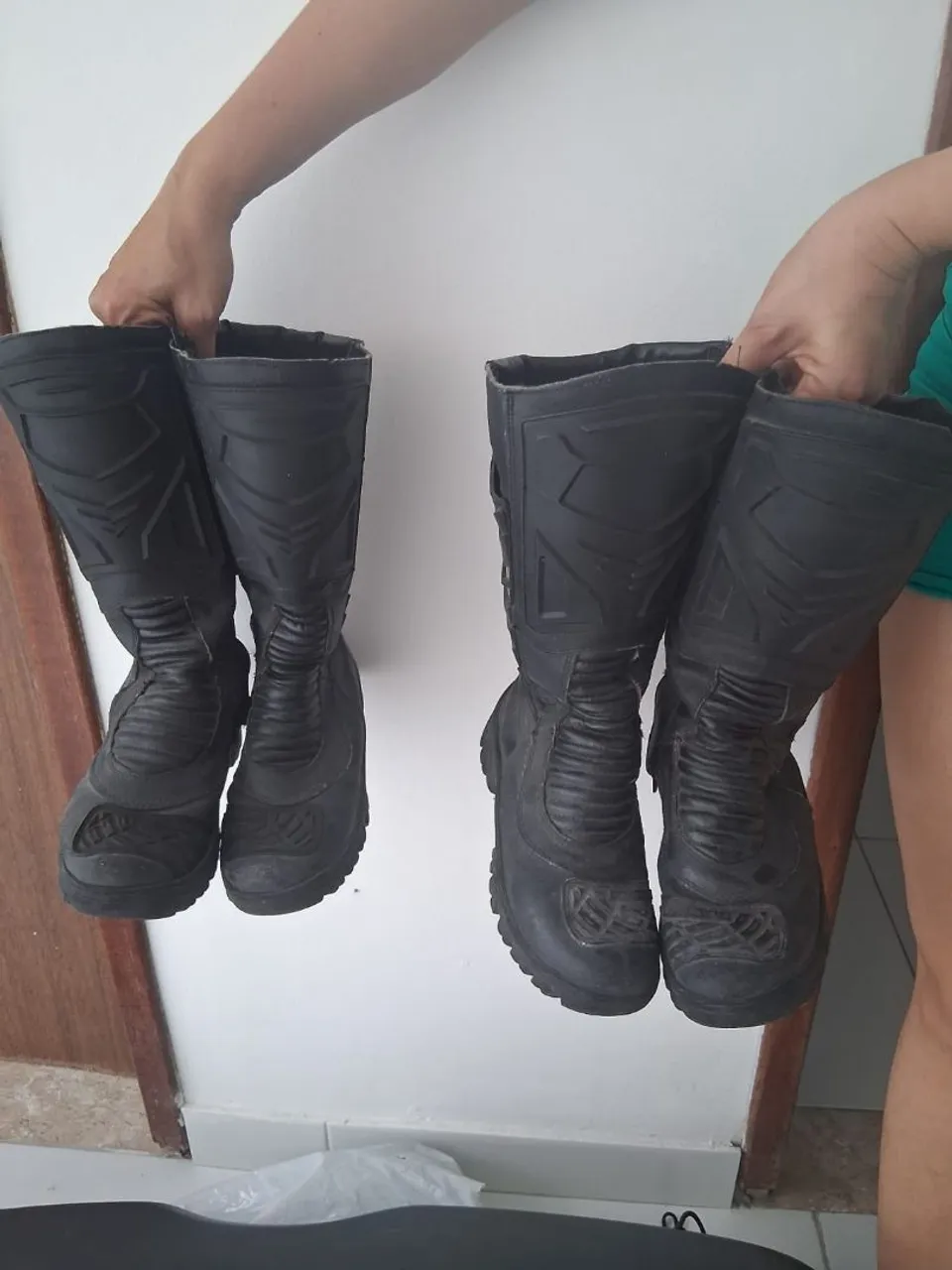 Botas de segurança de couro 