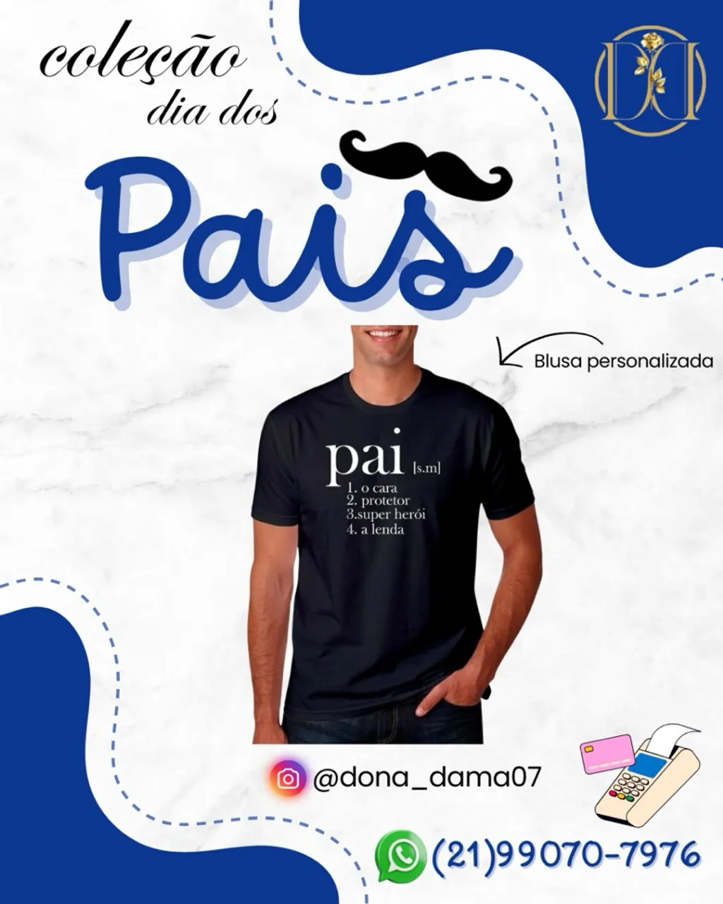 Camiseta Personalizada Dia dos Pais