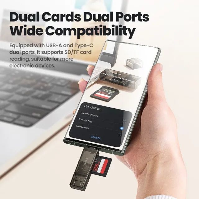 Leitor de Cartão 2 em 1 Usb 2.0 - Foto 5