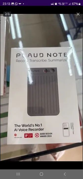 Gravador de voz AI Plaud Note - Novo - Foto 3