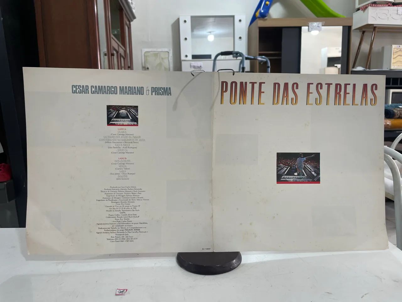 Disco de Vinil César Camargo Mariano e Prisma Ponte Das Estrelas  - Foto 3