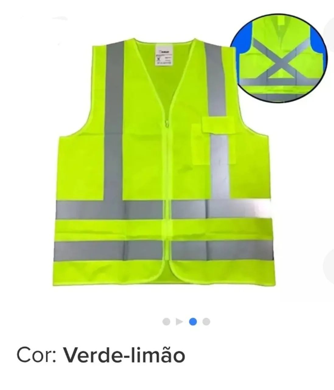 Coletes refletivos Lote com 30 unidades.