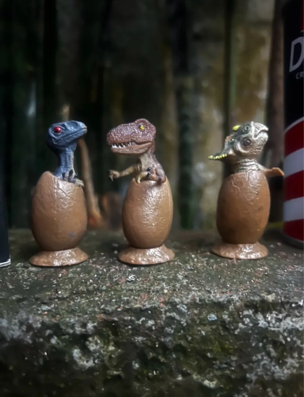 Lata creme de barbear Jurassic Park + ovos com dinossauros - Foto 3