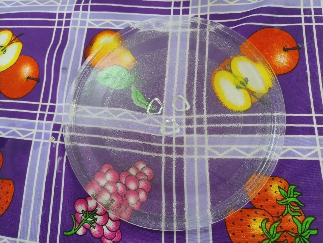 Prato de vidro para micro-ondas de 34L