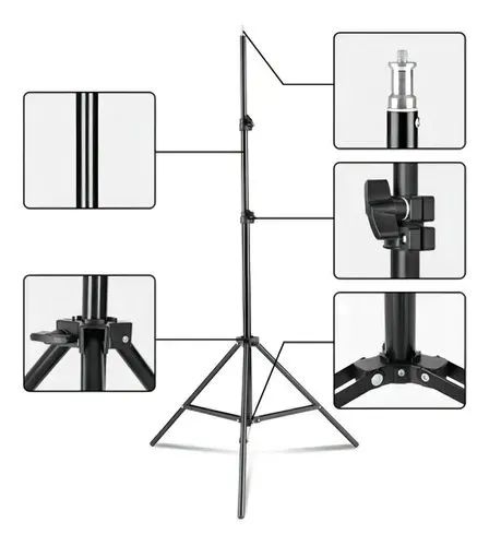 Ring Light 12 Polegadas 30cm Luz Colorida +tripé 2m Youtuber Estrutura luz rgb - Foto 3