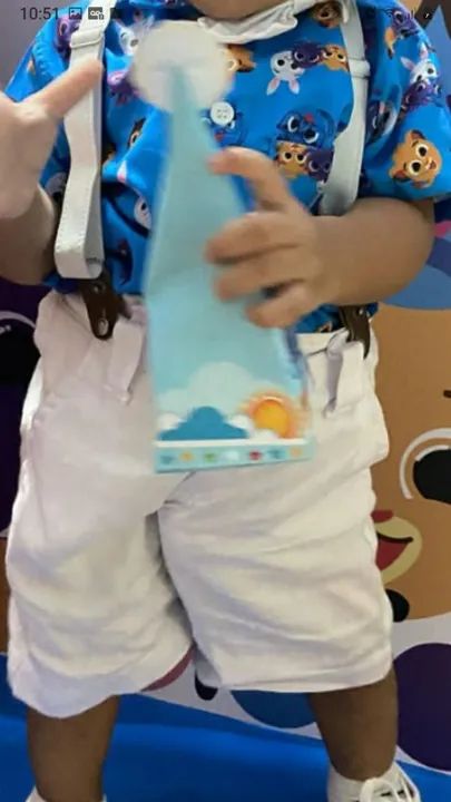 conjunto infantil jardineira e camisa do bolofofo  - Foto 3