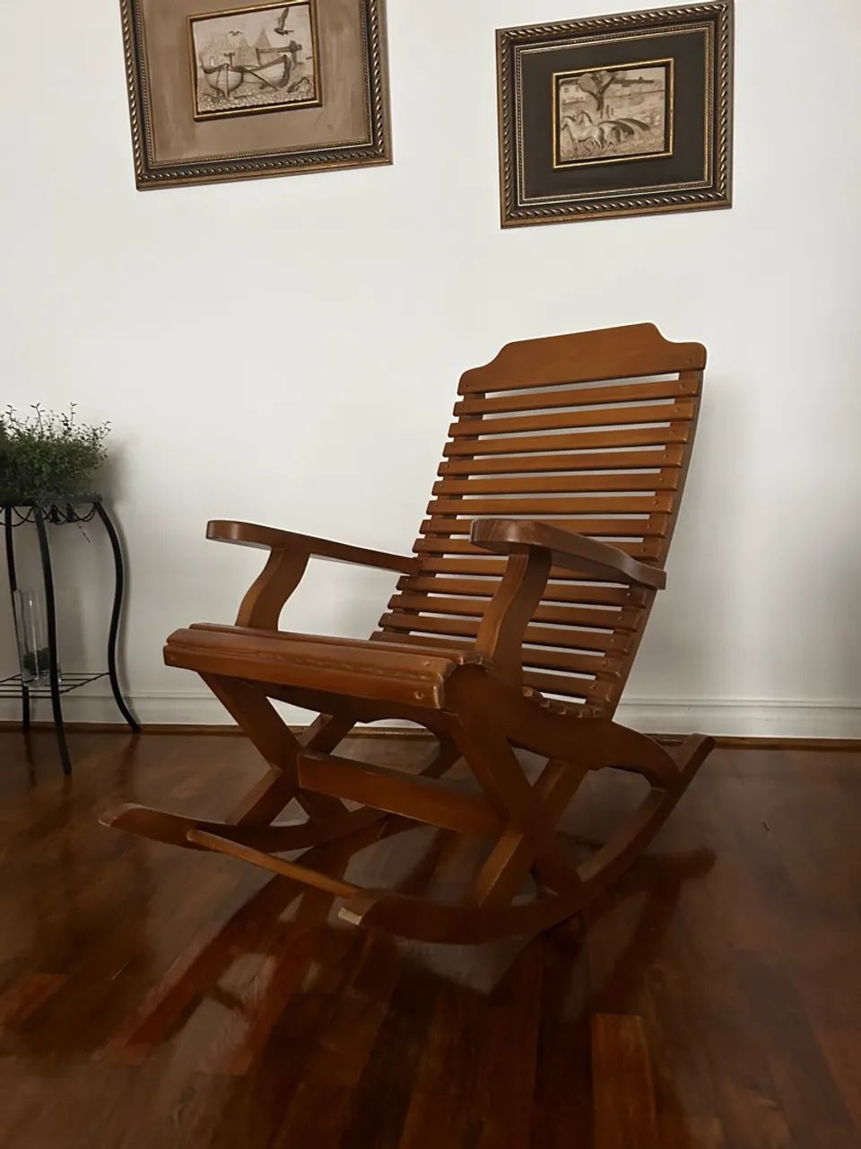 Rustic Solid Wood Rocking Chair65163269190147120