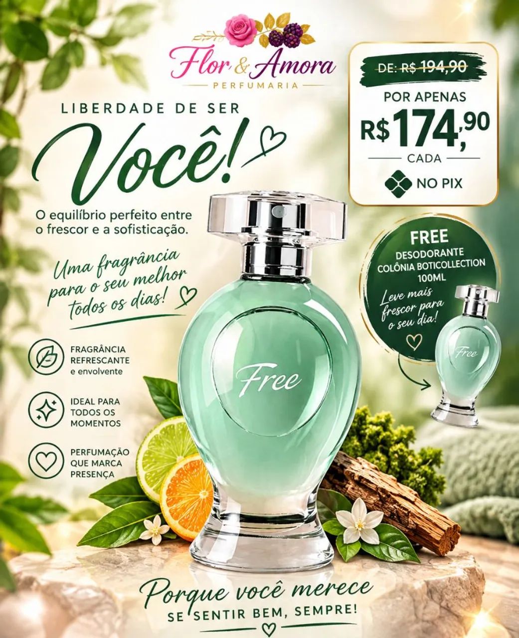 Boticário Free Desodorante Colônia Boticollection 100MI