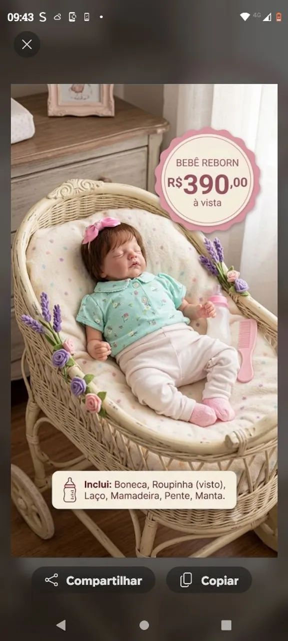 Bebê Reborn realista 
