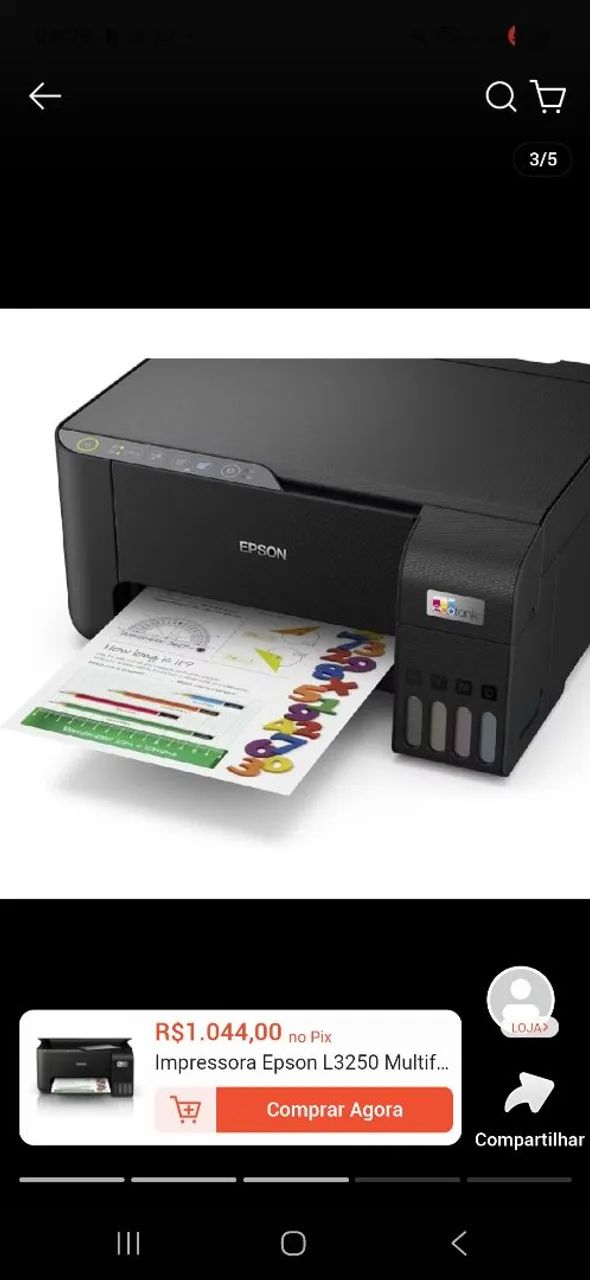 IMPRESSORA EPSON ECOTANK L3250 