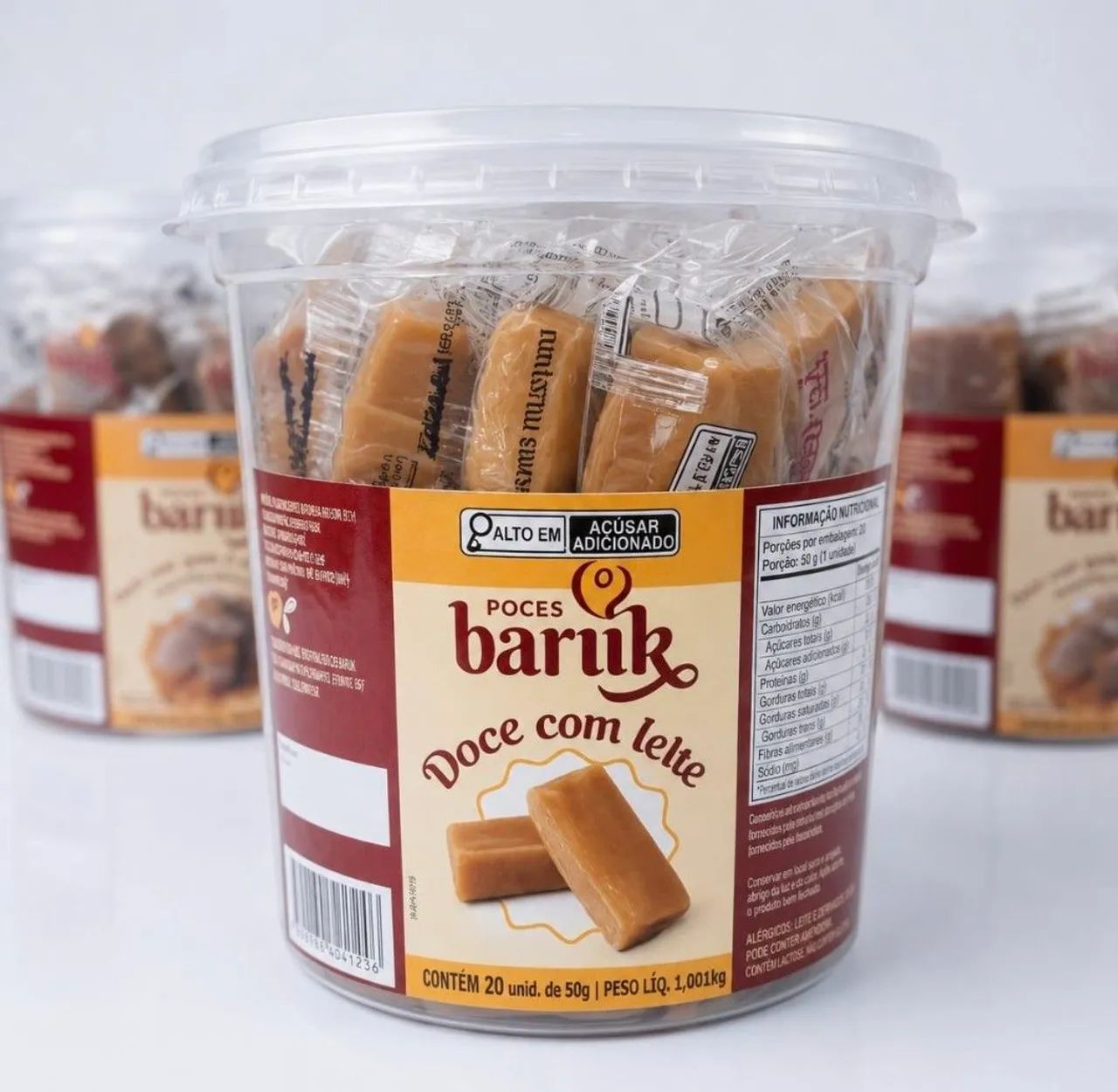 Doce de leite baruk pote com 20 unidades
